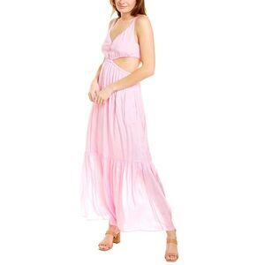 Ash & Eden Womens  Pari Cutout Maxi Dress, Pink